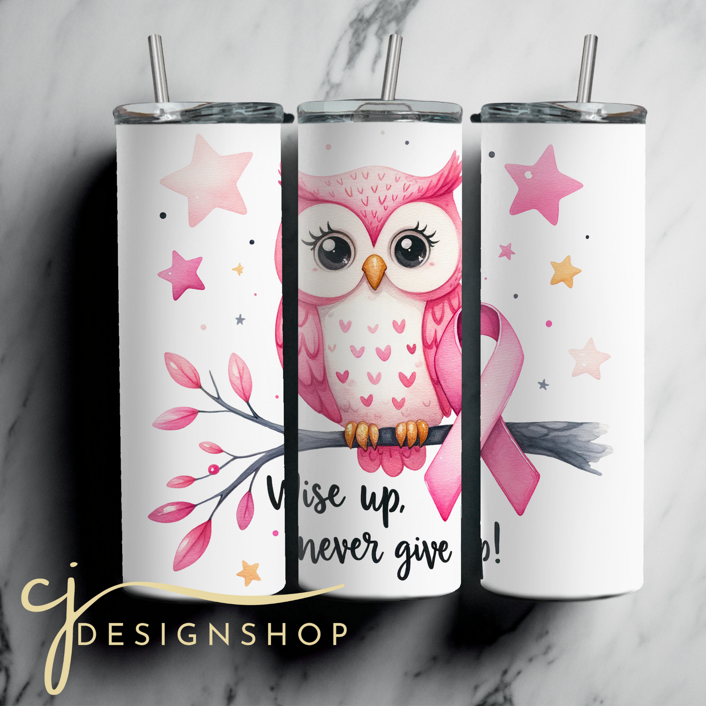 20oz Owl Never Give Up Tumbler