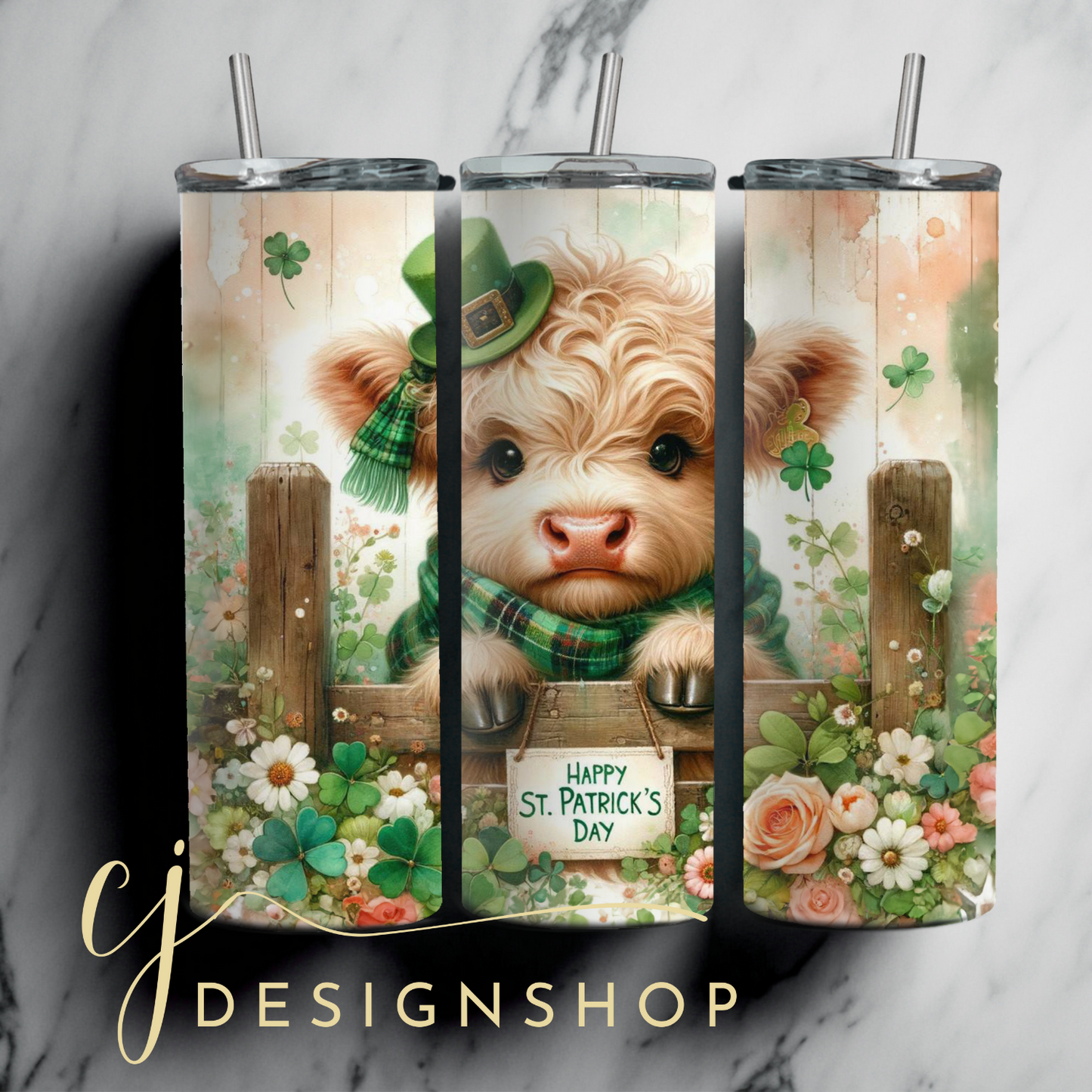 Cow St. Patrick Tumbler