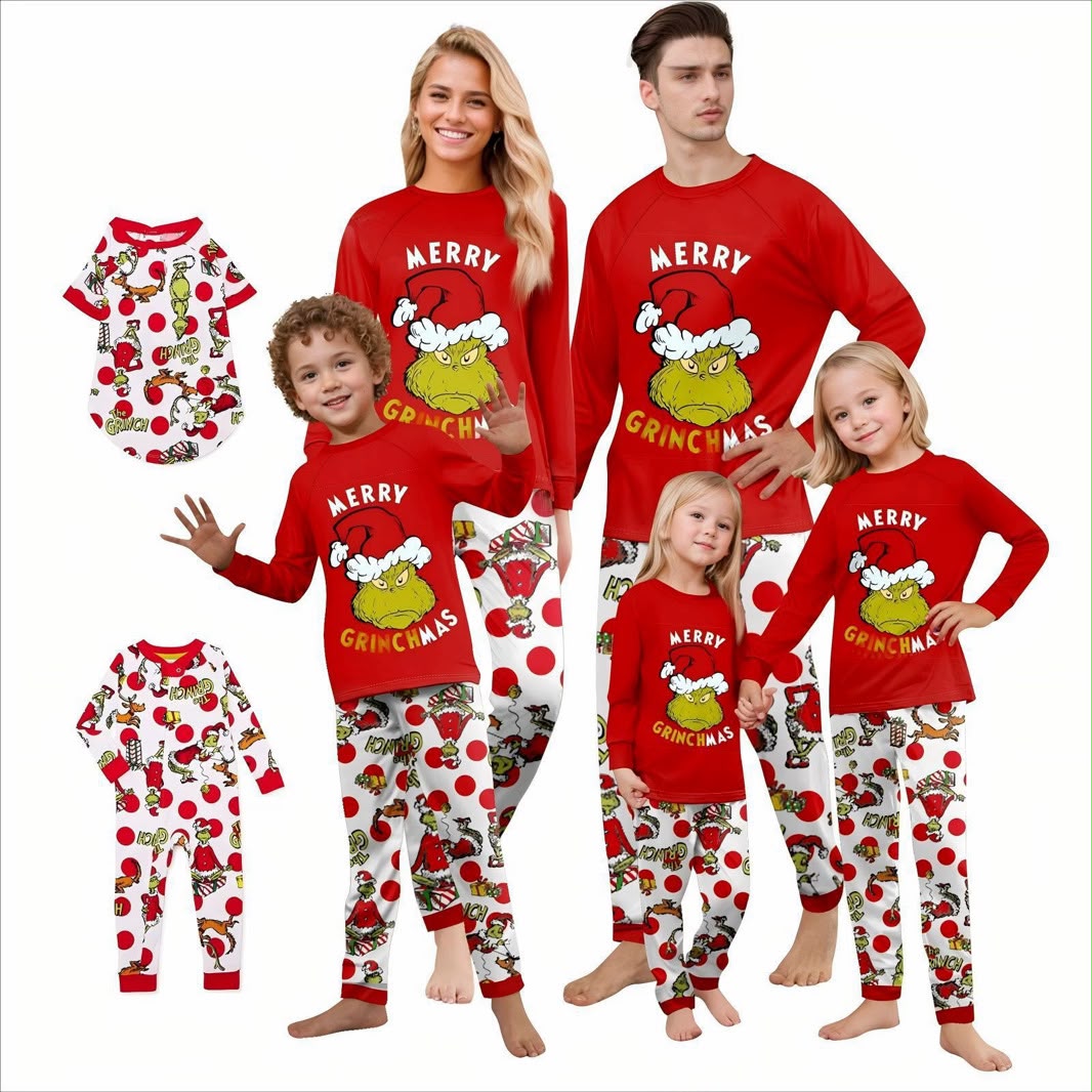Merry Grinchmas l Family Pajamas l