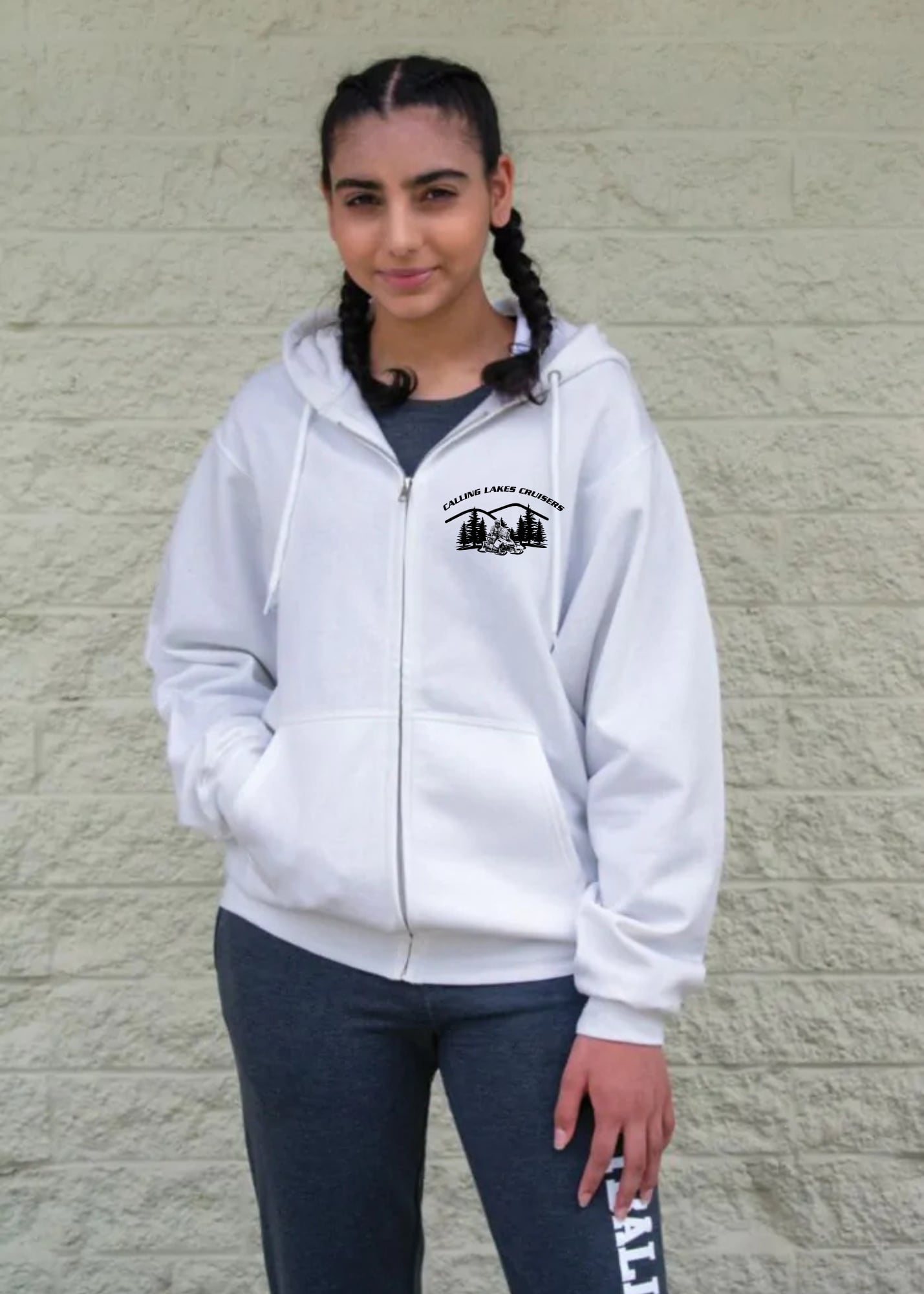 Calling Lakes Cruisers | Zip Up Hoodie | Cotton + Fleece