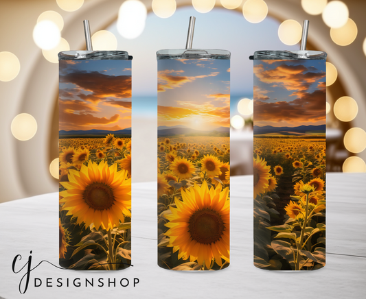 Sunflower Field Tumbler