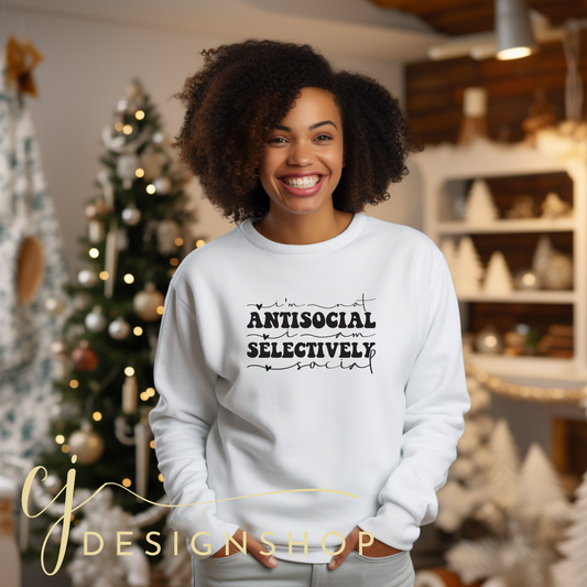 I am not antisocial I am selectively social