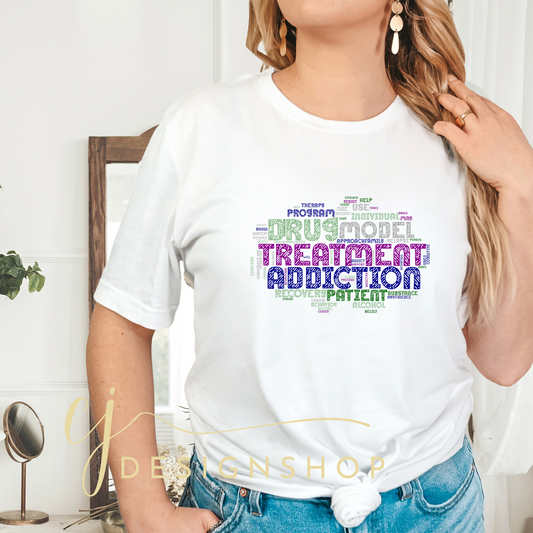 Addiction word art