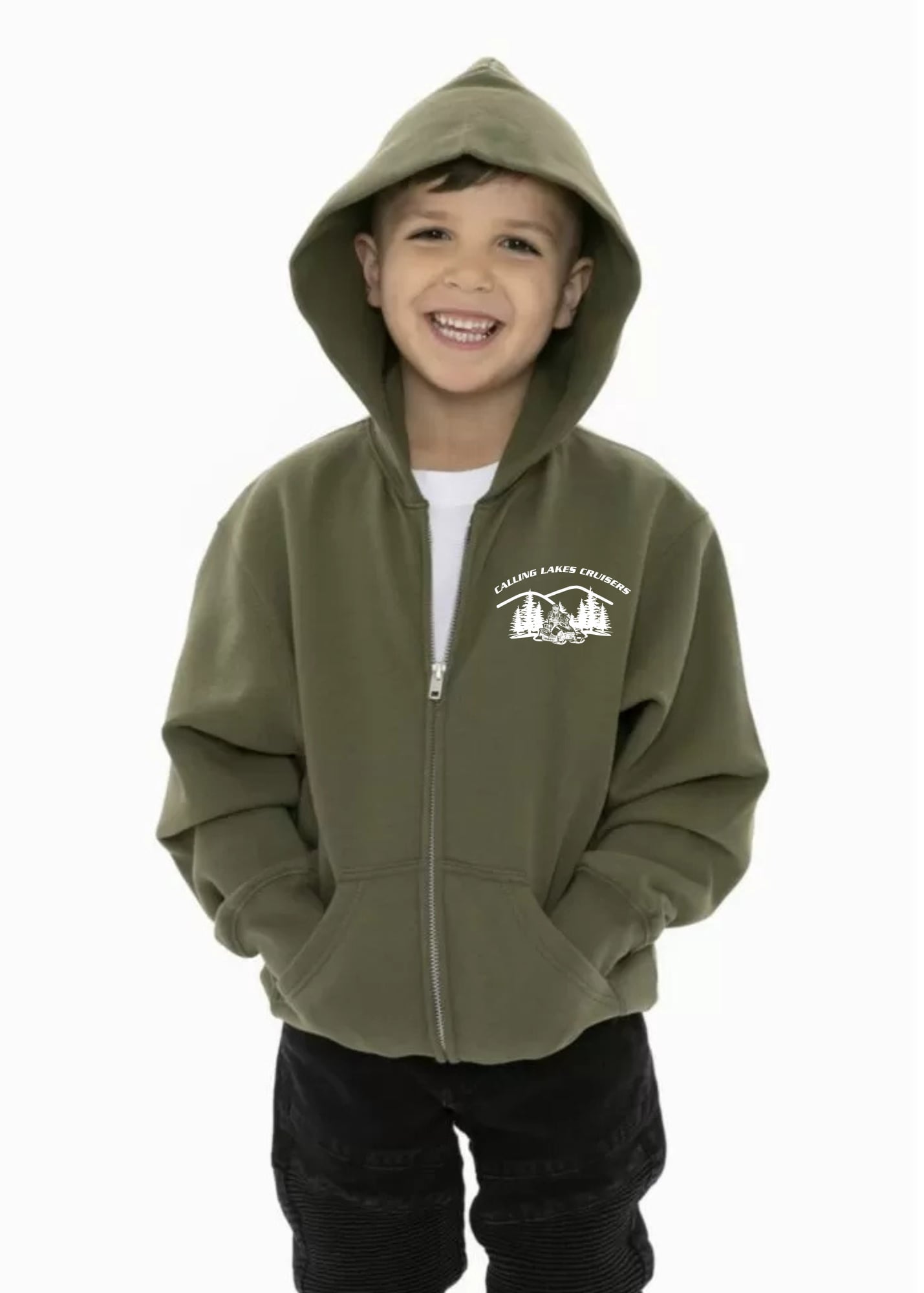 Calling Lakes Cruisers | Youth Zip Up Hoodie | Cotton + Fleece