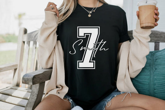 Personalized Number & Name Shirt  l Adult l Graphic Tee, Hoodie & More