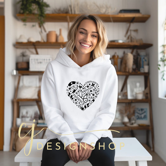 Meaningful Nurse Words l Graphic Tee, Hoodie & More