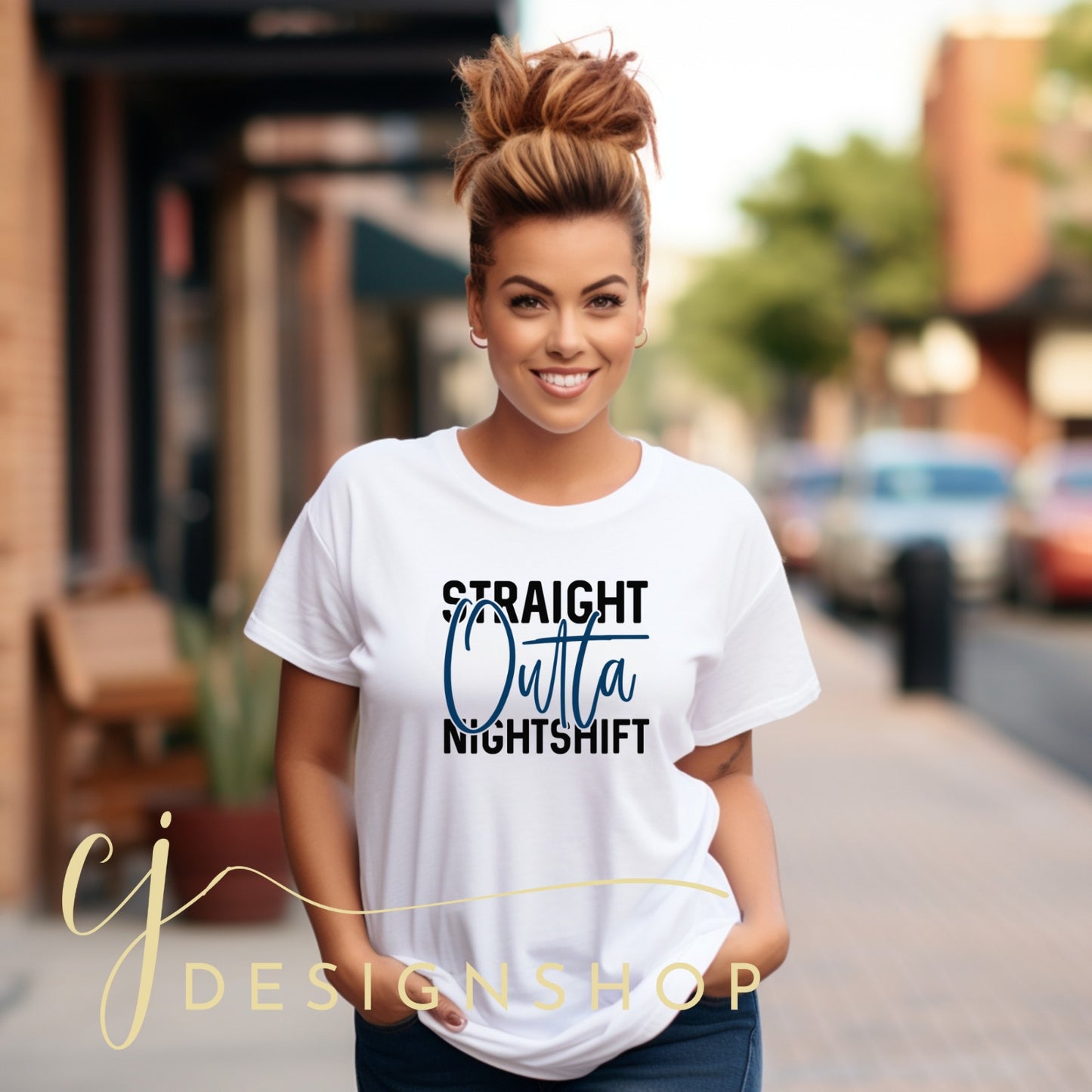 Straight Outta Nightshift l Graphic Tee, Hoodie & More