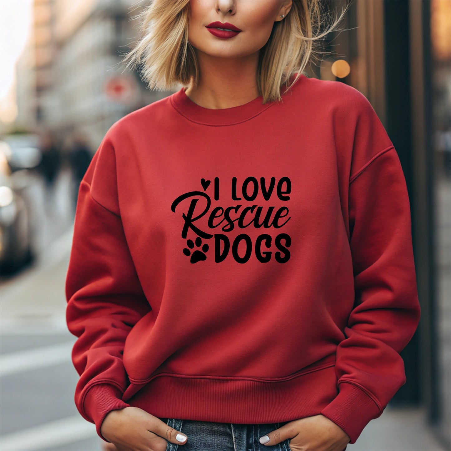 I Love Rescue Dogs l Apparel
