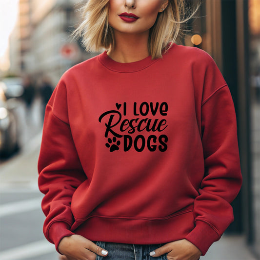 I Love Rescue Dogs l Apparel