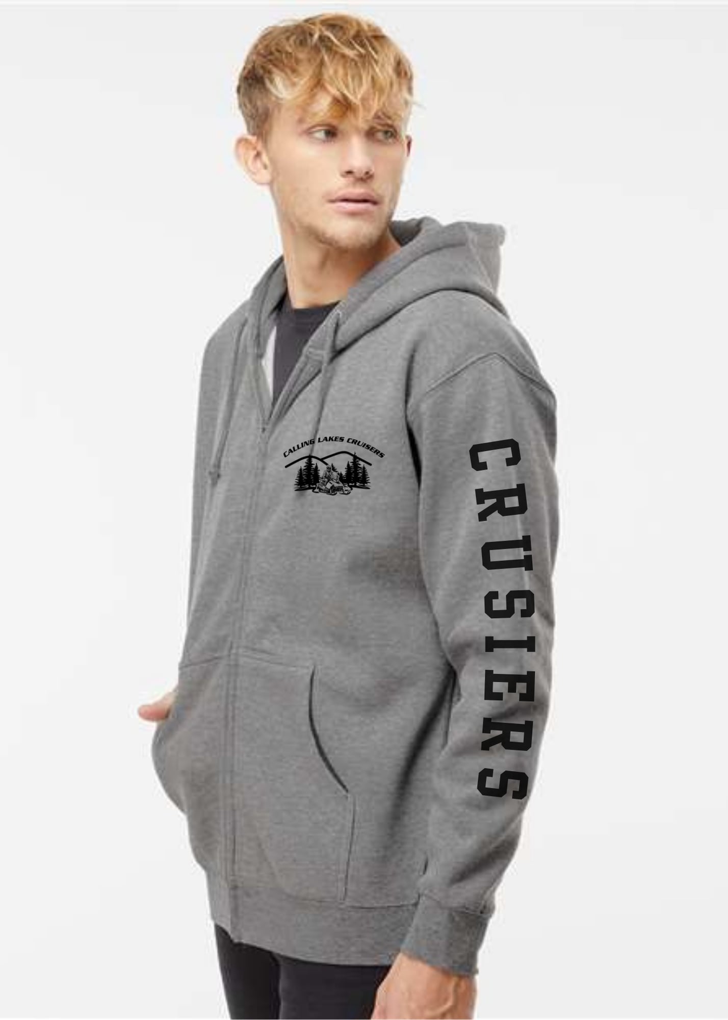 Calling Lakes Cruisers | Youth Zip Up Hoodie | Cotton + Fleece