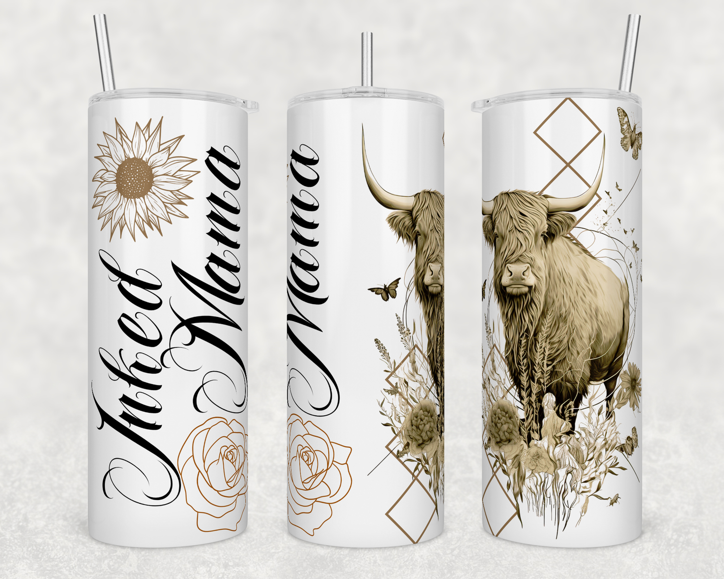Inked Mama Cow Tumbler