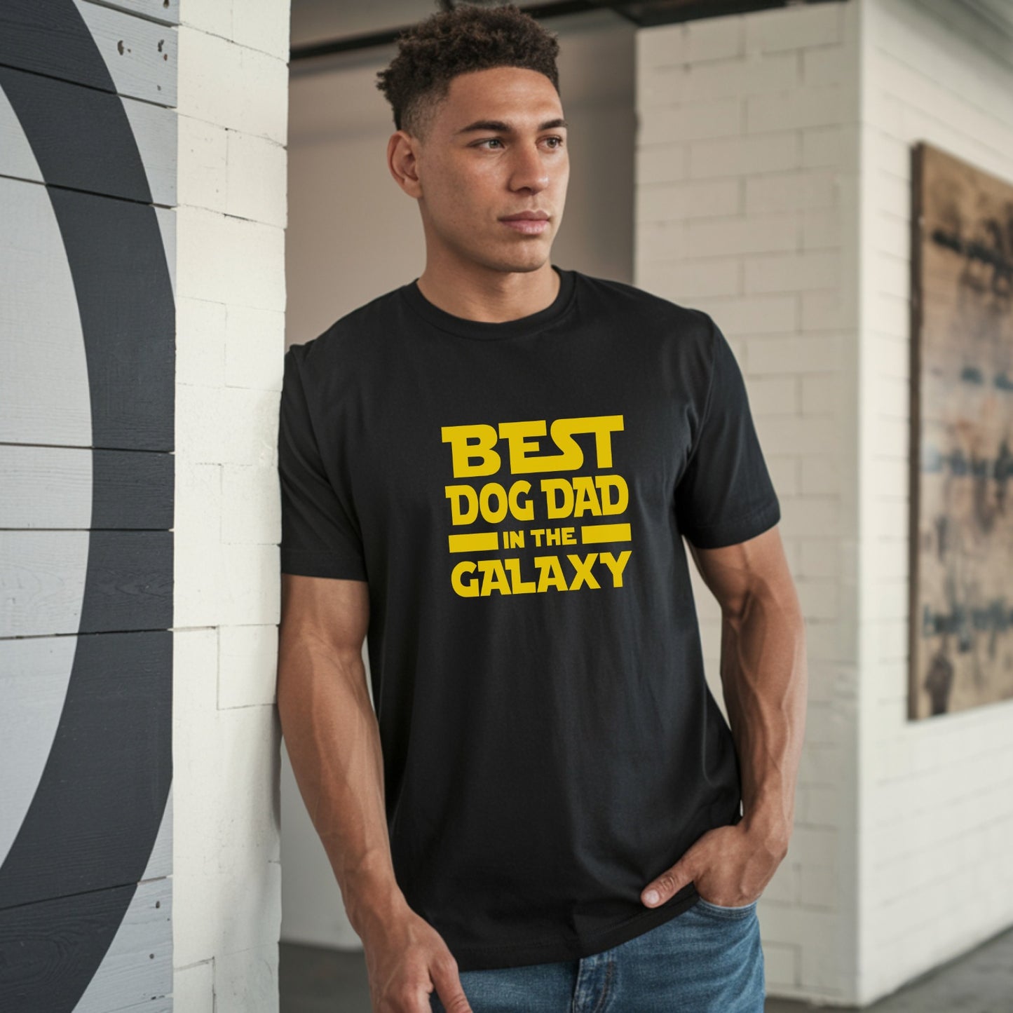 Best Dog Dad In The Galaxy l Apparel